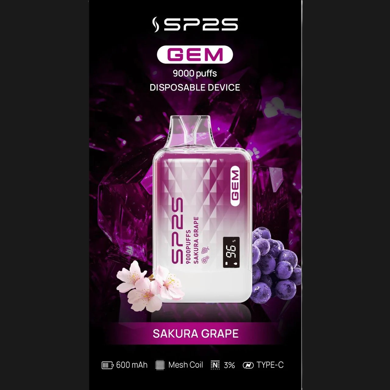 SP2S思博瑞 拋棄式9000口 2025最新款