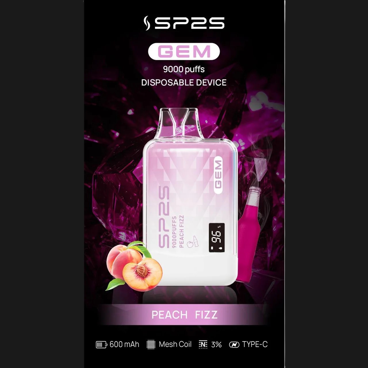 SP2S思博瑞 拋棄式9000口 2025最新款